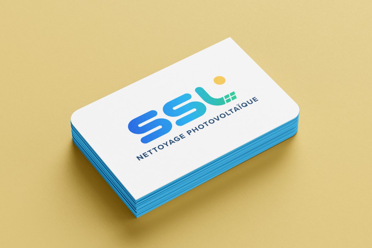 Logo pour une entreprise de nettoyage solaire dans le sud de la France