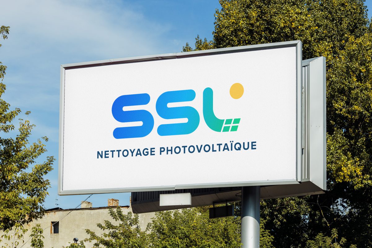 Logo pour une entreprise de nettoyage solaire dans le sud de la France